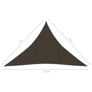 Vela in tessuto per ombrellone 160 g/m² HDPE 4 x 4 x 5,8 m marrone 02_0009166