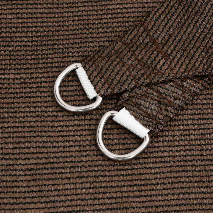 Vela Parasole 160 g/m² Trapezio Marrone 4/5x4 m in HDPE