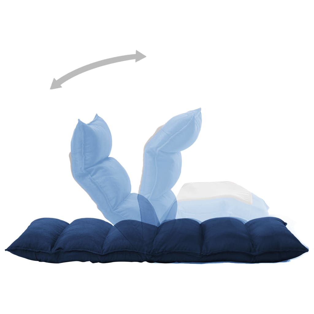 Sedia a Sdraio da Terra Pieghevole Blu in Tessuto cod mxl 73940