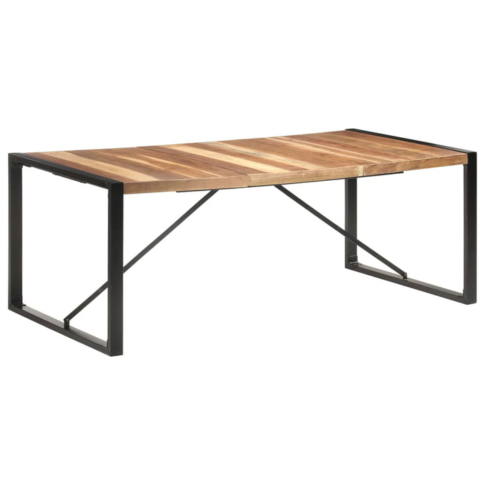 Tavolo da Pranzo 200x100x75 cm Legno Massello Finitura Sheesham cod mxl 18560
