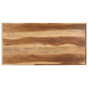 Tavolo da Pranzo 120x60x75 cm Legno Massello con Finitura Ambra 321545
