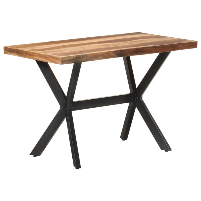 Tavolo da Pranzo 120x60x75 cm Legno Massello con Finitura Ambra 321545