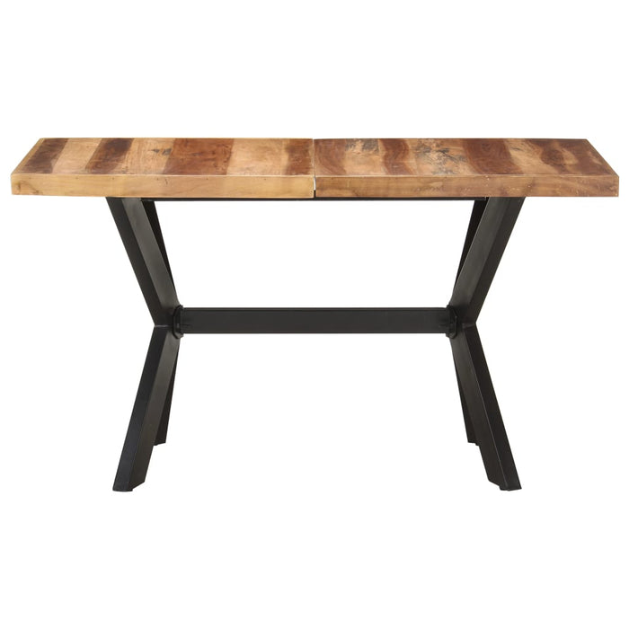 Tavolo da Pranzo 140x70x75 cm Legno Massello con Finitura Ambra 321546