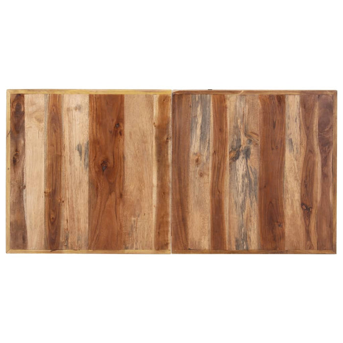Tavolo da Pranzo 140x70x75 cm Legno Massello con Finitura Ambra 321546