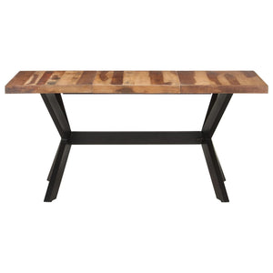 Tavolo da Pranzo 160x80x75 cm Legno Massello con Finitura Ambra 321547