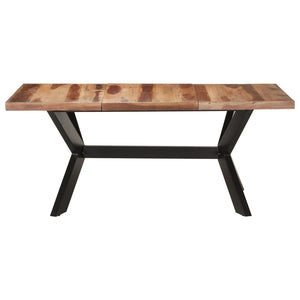 Tavolo da Pranzo 180x90x75 cm Legno Massello con Finitura Ambra 321548