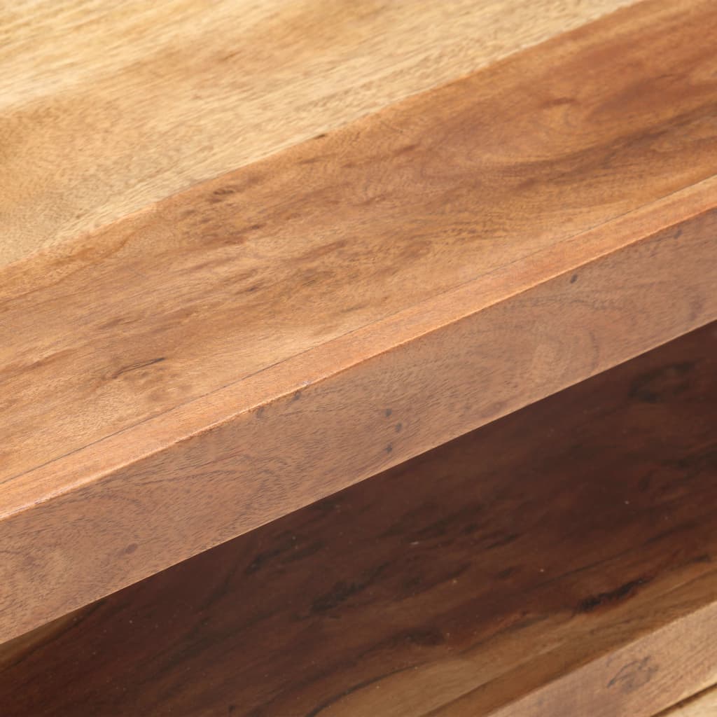 Mobile Porta TV-Mobile per TV-Credenza TV 120x35x45 cm Legno Massello con Finitura Ambra