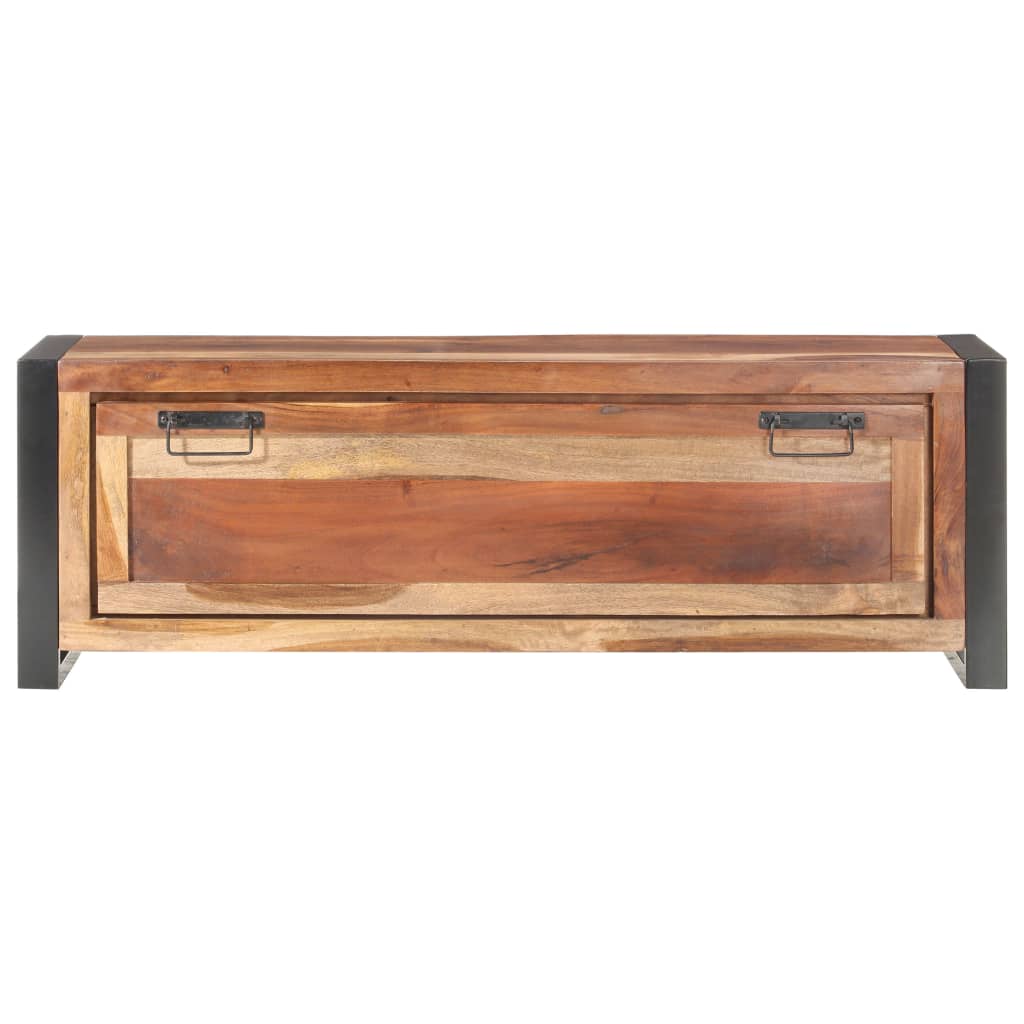 Scarpiera 120x35x40 cm in Legno Massello con Finitura Sheeshamcod mxl 71440