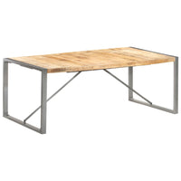 Tavolo da Pranzo 200x100x75cm in Legno Massello di Mango Grezzo 321565