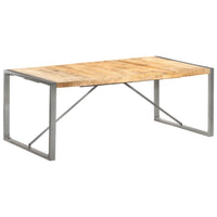 Tavolo da Pranzo 200x100x75cm in Legno Massello di Mango Grezzo 321565