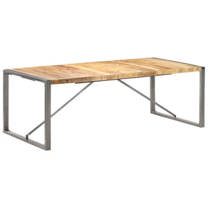 Tavolo da Pranzo 220x100x75cm in Legno Massello di Mango Grezzo 321566