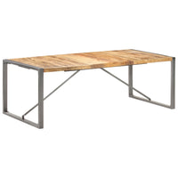 Tavolo da Pranzo 220x100x75cm in Legno Massello di Mango Grezzo 321566
