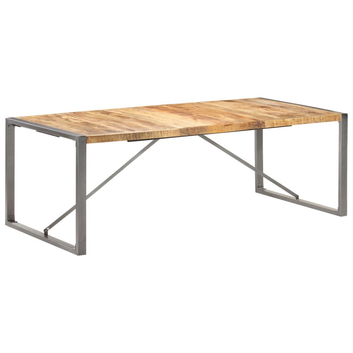 Tavolo da Pranzo 220x100x75cm in Legno Massello di Mango Grezzo 321566