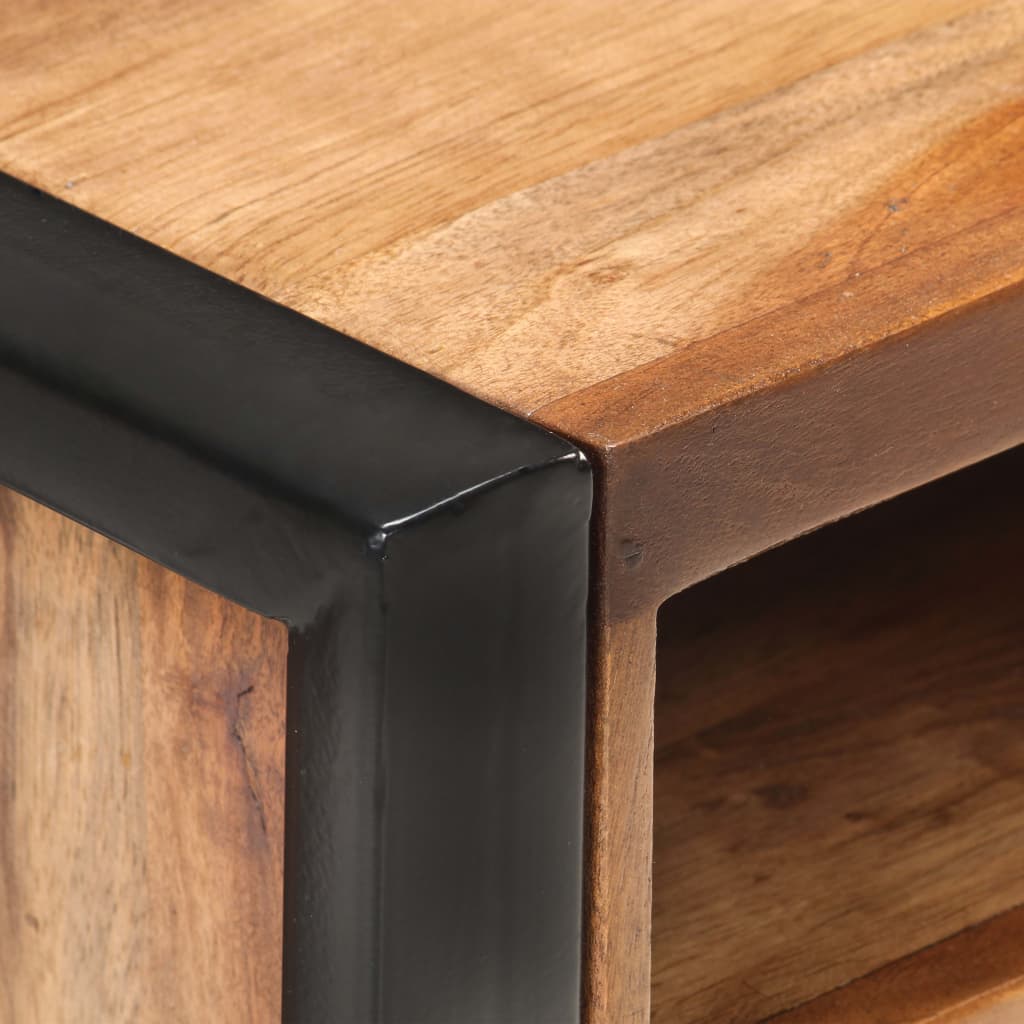 Comodino 40x35x50 cm in Massello di Acacia Finitura in Sheesham cod mxl 58516