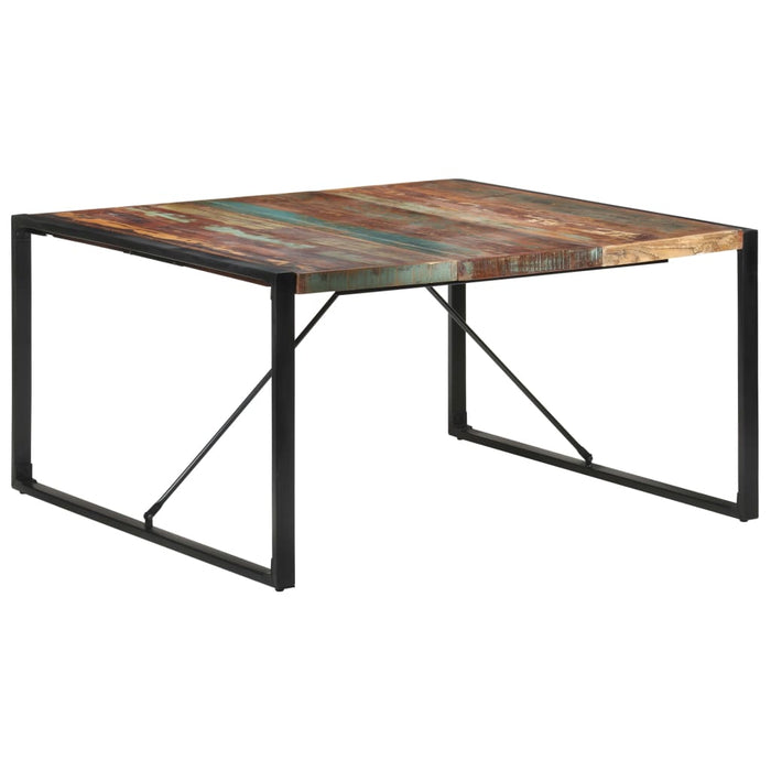 Tavolo da Pranzo 140x140x75 cm in Legno Massello di Recupero 321573