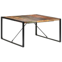Tavolo da Pranzo 140x140x75 cm in Legno Massello di Recupero 321573