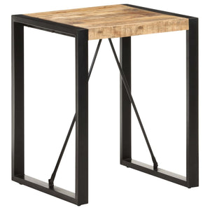 Tavolo da Pranzo 60x60x75 cm in Legno Massello di Mango Grezzo 321592