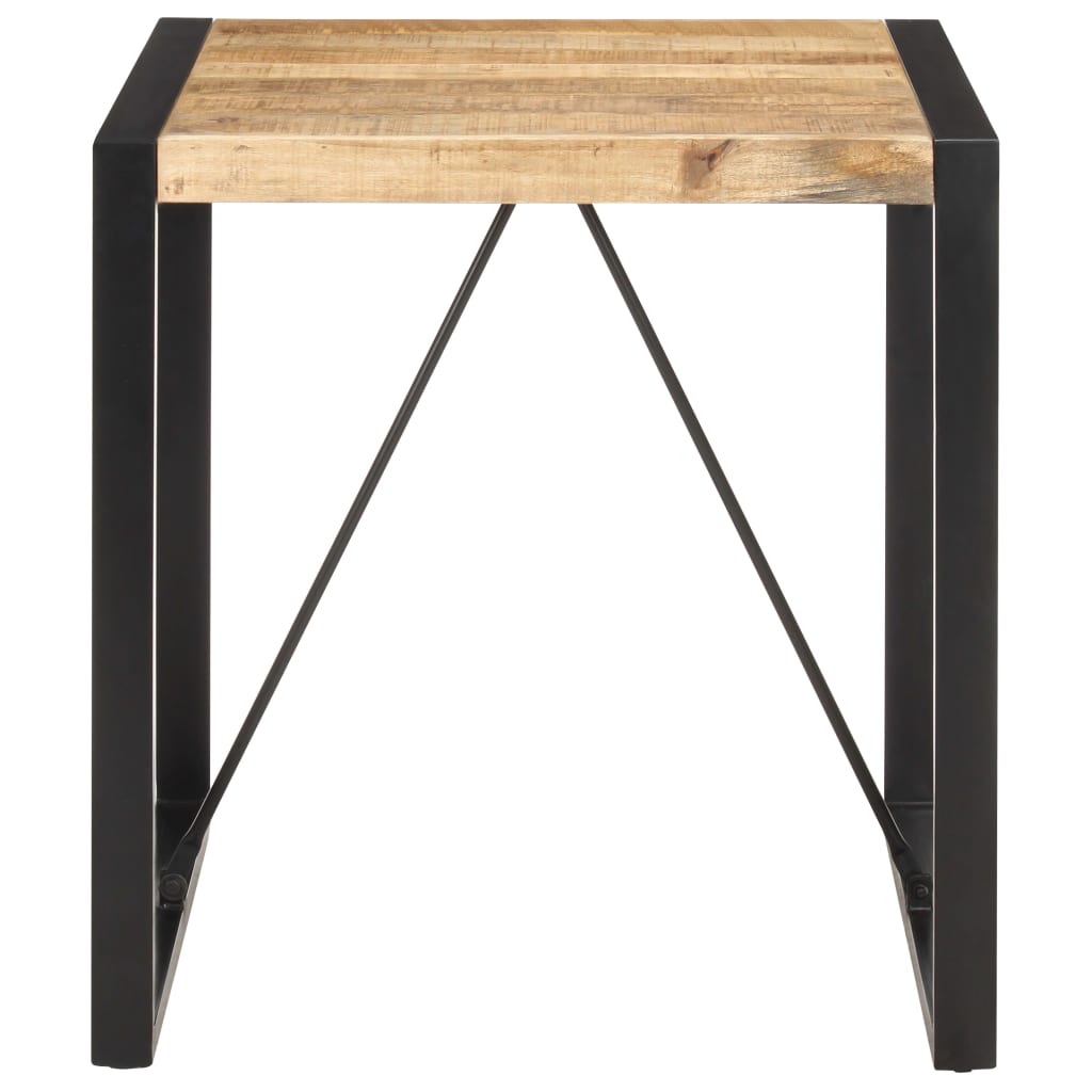 Tavolo da Pranzo 70x70x75 cm in Legno Massello di Mango Grezzo 321596