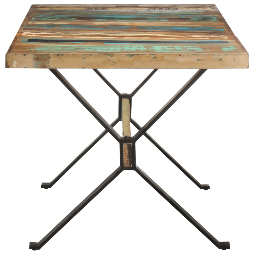 Tavolo da Pranzo 160x80x76 cm in Legno Massello di Recupero 321609