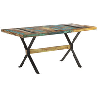 Tavolo da Pranzo 160x80x76 cm in Legno Massello di Recupero 321609