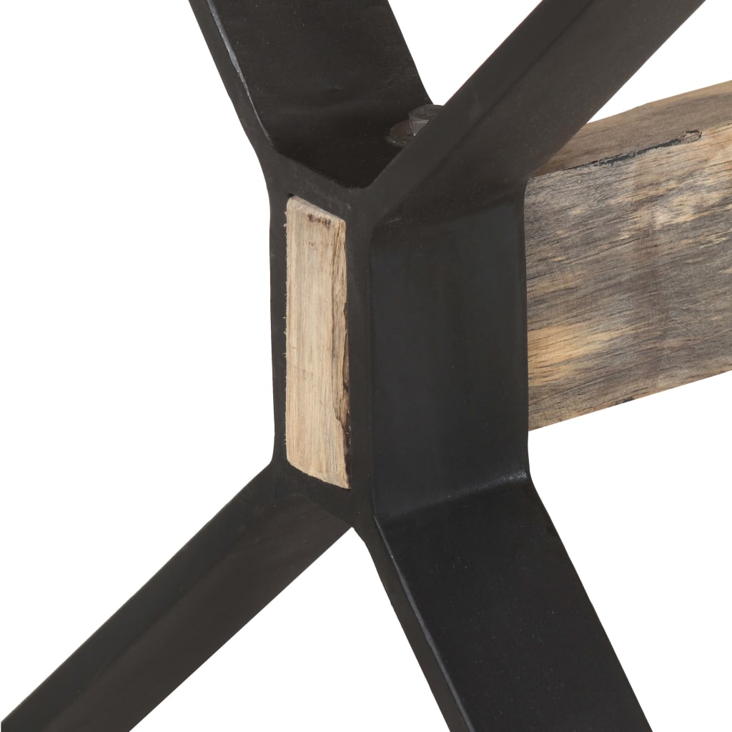 Tavolo da Pranzo 180x90x76 cm in Legno Massello di Mango Grezzo 321610