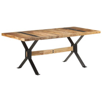 Tavolo da Pranzo 180x90x76 cm in Legno Massello di Mango Grezzo 321610