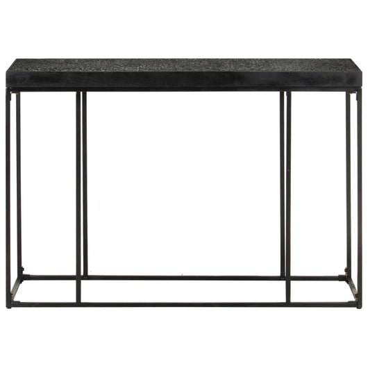 Tavolo Consolle Nero 110x35x76 cm Massello di Acacia e Mango 321612