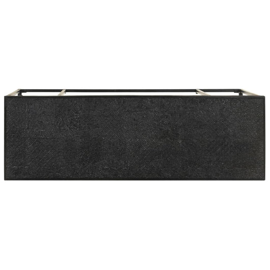 Tavolo Consolle Nero 110x35x76 cm Massello di Acacia e Mango 321612