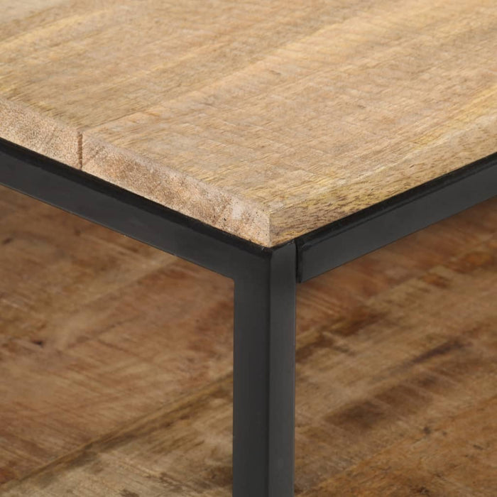 Mobile Porta TV 130x30x45 cm in Legno Massello di Mango Grezzo 321623