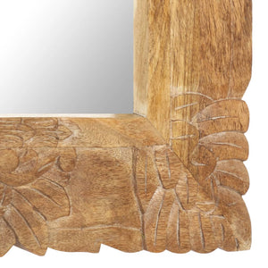 Specchio 80x50 cm in Legno Massello di Mango 321636