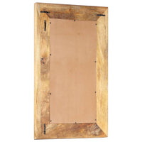 Specchio Intagliato a Mano 80x50x2,6 cm in Massello di Mangocod mxl 78751