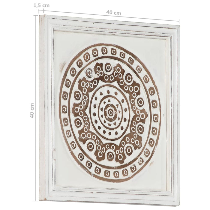 Pannelli Murali Intagliati 2 pz in MDF 40x40x1,5 cm 321659