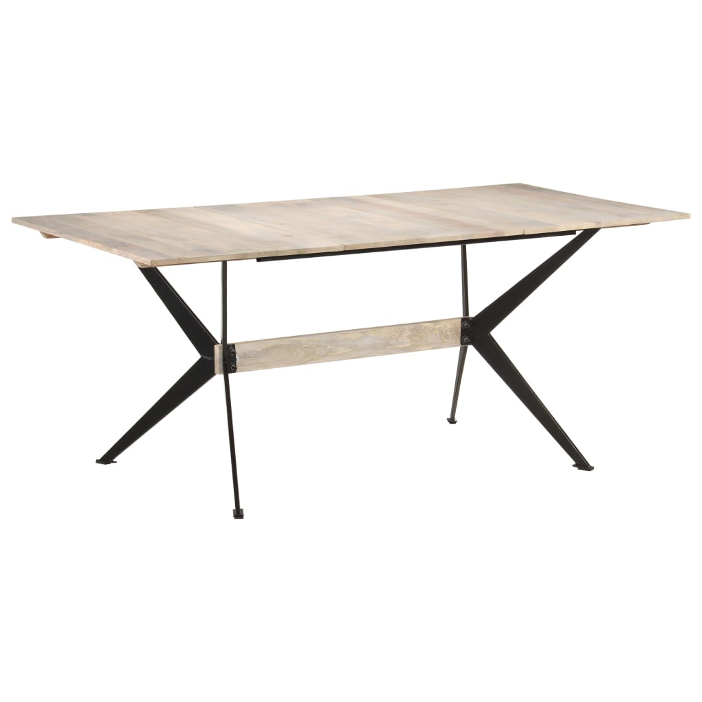 Tavolo da Pranzo 180x90x76 cm in Legno Massello di Mango 321688