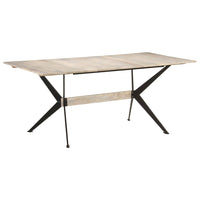 Tavolo da Pranzo 180x90x76 cm in Legno Massello di Mango 321688