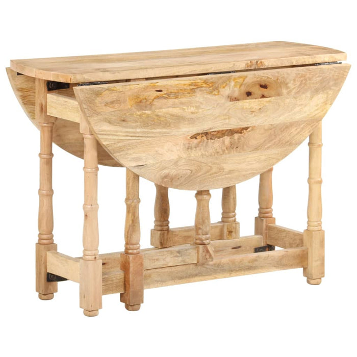 Tavolo da Pranzo Rotondo 110x76 cm in Legno Massello di Mango 321699