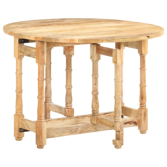 Tavolo da Pranzo Rotondo 110x76 cm in Legno Massello di Mango 321699