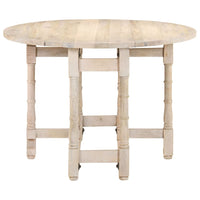 Tavolo da Pranzo Rotondo 110x76 cm in Legno Massello di Mango 321700