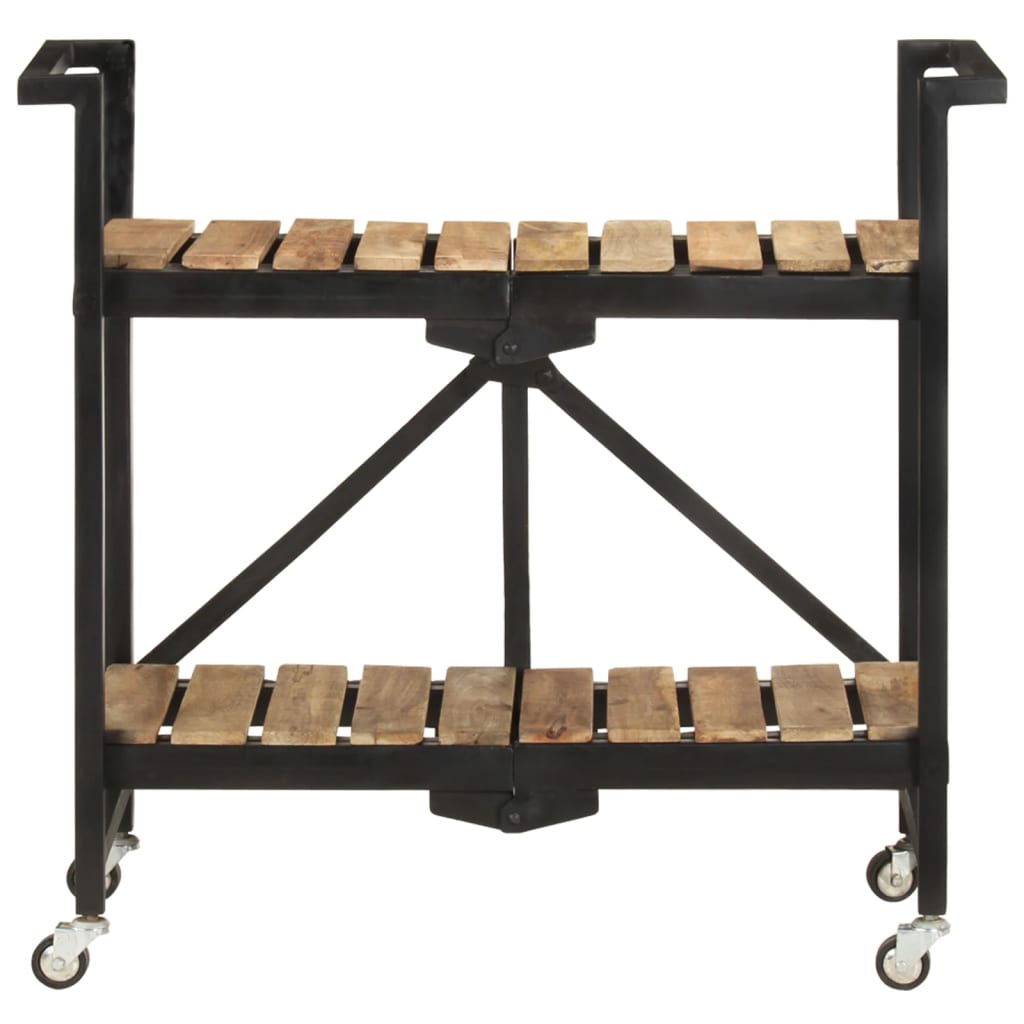 Carrello da Cucina 87x36x81 cm in Legno Massello di Mango cod mxl 62804