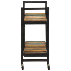 Carrello da Cucina-Scaffale per Cucina 87x36x81 cm in Legno Massello di Recupero