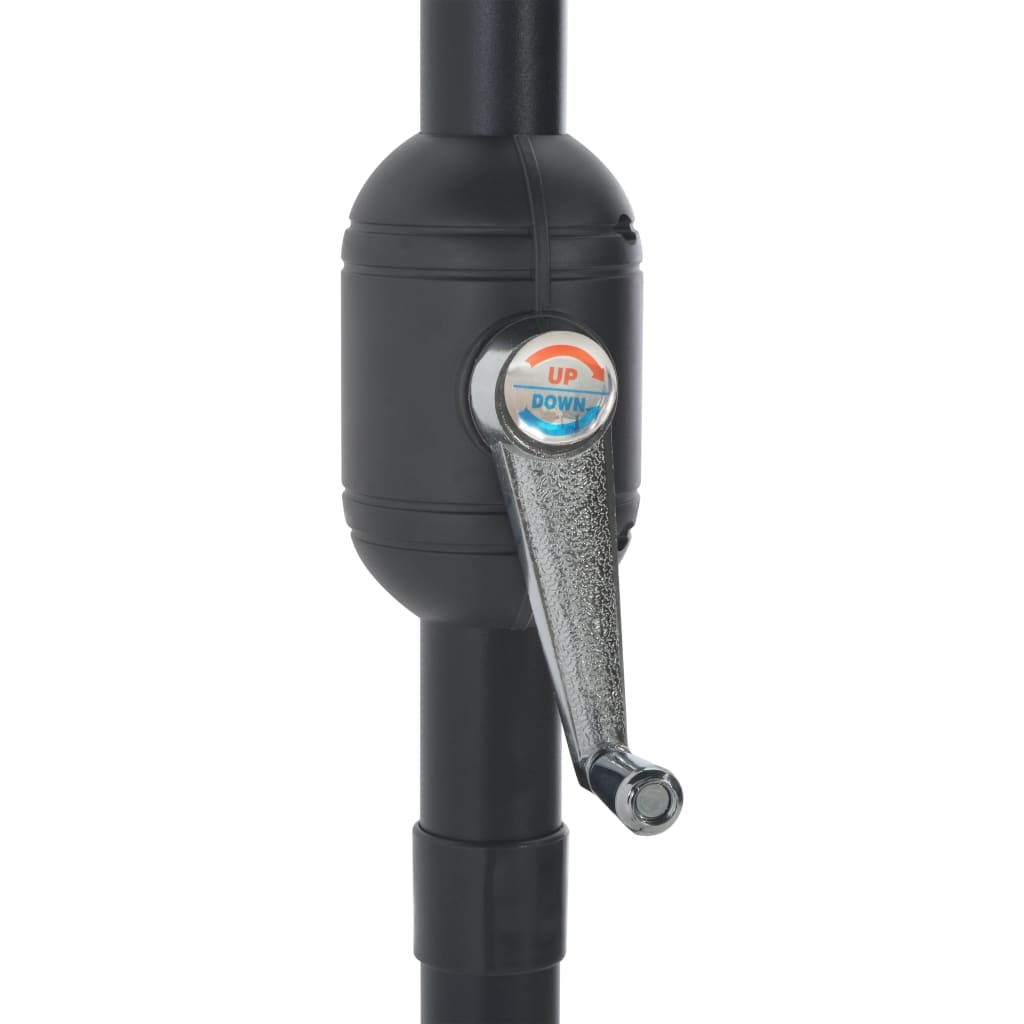 Ombrellone Balcone Palo Alluminio Terracotta 270x135x245cm MetÃ 