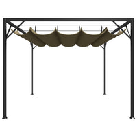 Gazebo da Giardino con Tetto Retrattile 3x3 m Talpa 180 g/mÂ² cod mxl 61839