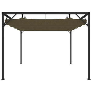Gazebo da Giardino con Tetto Retrattile 3x3 m Talpa 180 g/m² 312220
