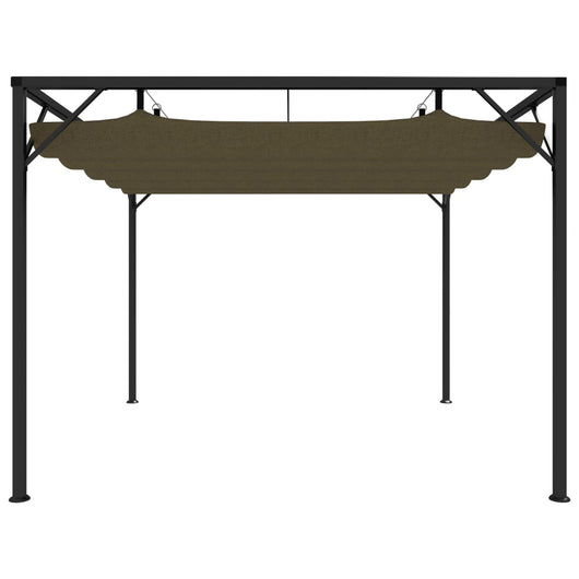 Gazebo da Giardino con Tetto Retrattile 3x3 m Talpa 180 g/m² 312220