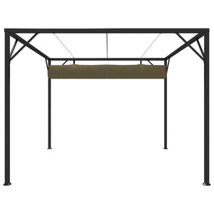 Gazebo da Giardino con Tetto Retrattile 3x3 m Talpa 180 g/mÂ² cod mxl 61839