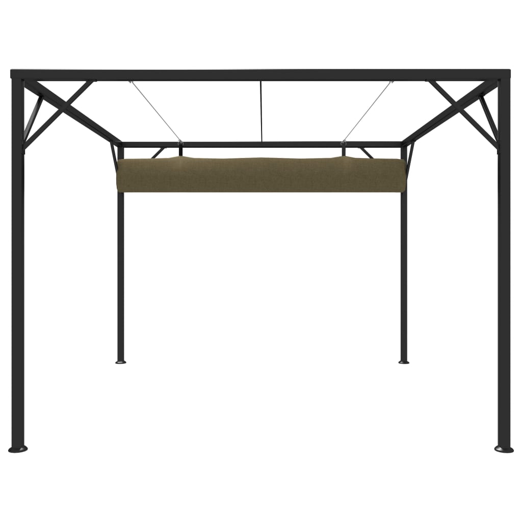 Gazebo da Giardino con Tetto Retrattile 3x3 m Talpa 180 g/m² 312220