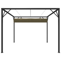 Gazebo da Giardino con Tetto Retrattile 3x3 m Talpa 180 g/m² 312220