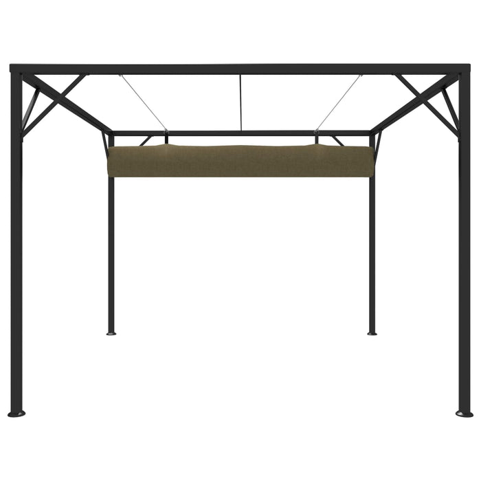 Gazebo da Giardino con Tetto Retrattile 3x3 m Talpa 180 g/m² 312220