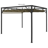 Gazebo da Giardino con Tetto Retrattile 3x3 m Talpa 180 g/mÂ² cod mxl 61839