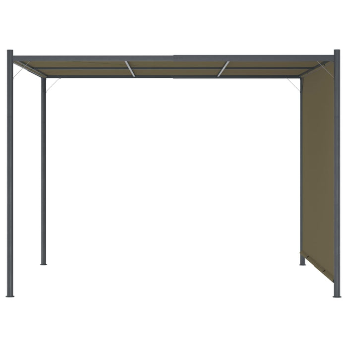 Gazebo da Giardino con Tetto Retrattile 3x3 m Talpa 180 g/mÂ² cod mxl 67032