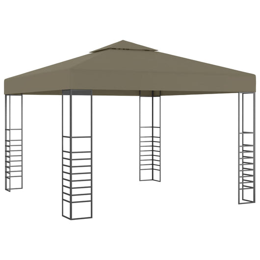 Gazebo da Giardino 3x3 m Grigio Talpa 180 g/mÂ²